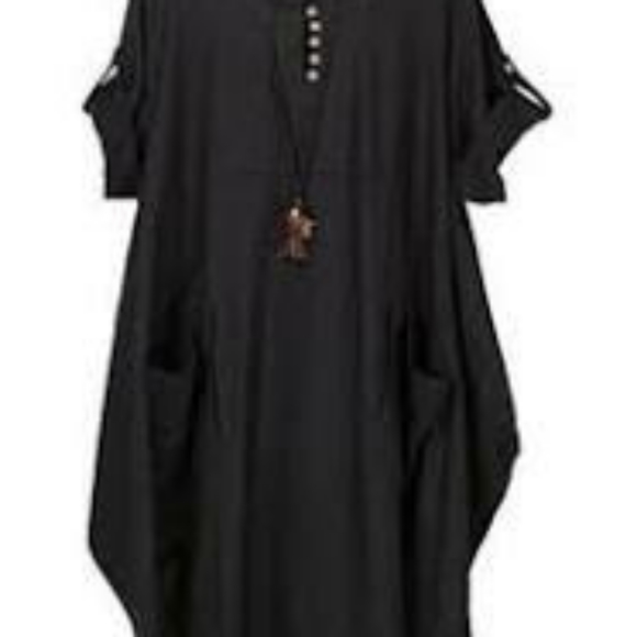 Black F T Cayanz baggy tunic - Picture 3 of 7